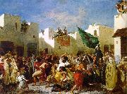 Eugene Delacroix The Fanatics of Tangier oil on canvas